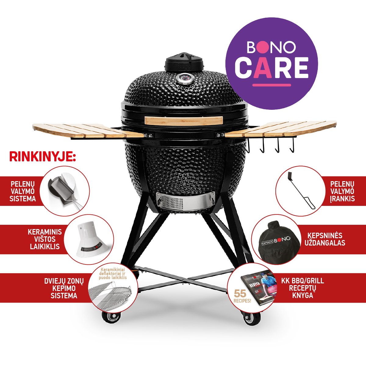 Kepsninė Media, juoda - Kamado Bono